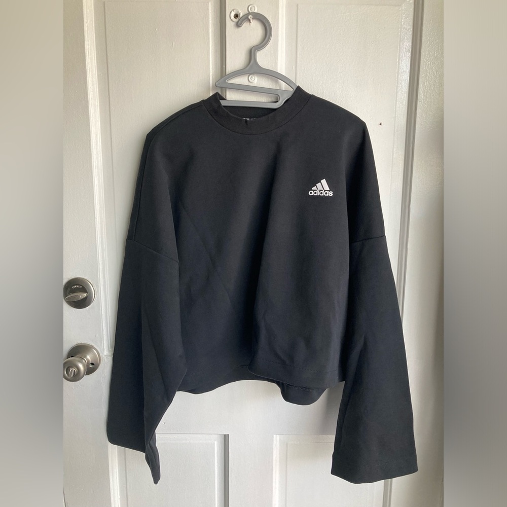 Adidas Women’s 3-Stripes Double Knit Sweatshirt